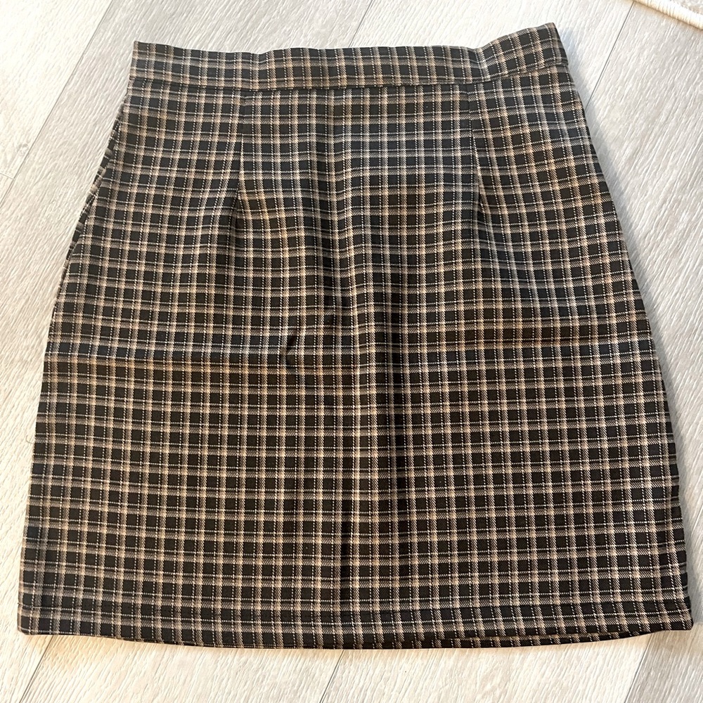 Plaid Mini Skirt - Small
